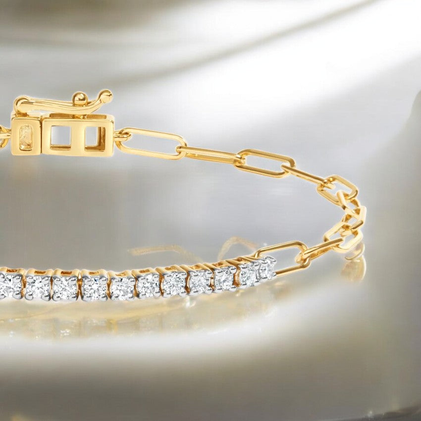 Paperclip Lab Diamond Tennis Bracelet