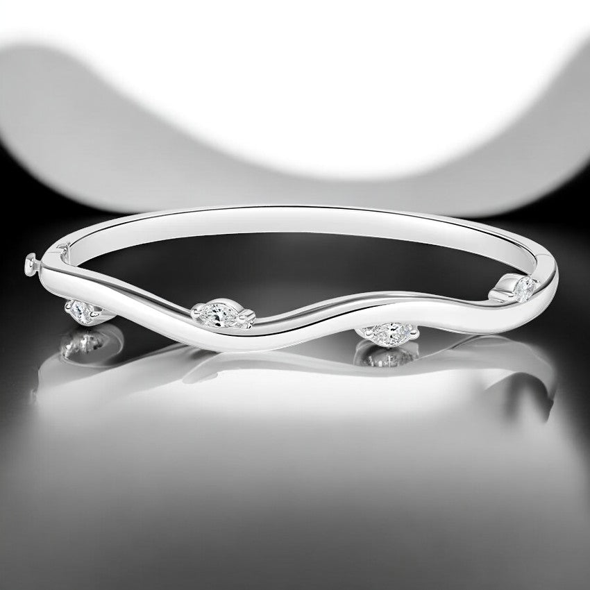 Lab Diamond Bangle Bracelet