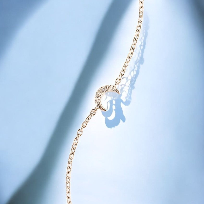 Crescent Diamond Bracelet