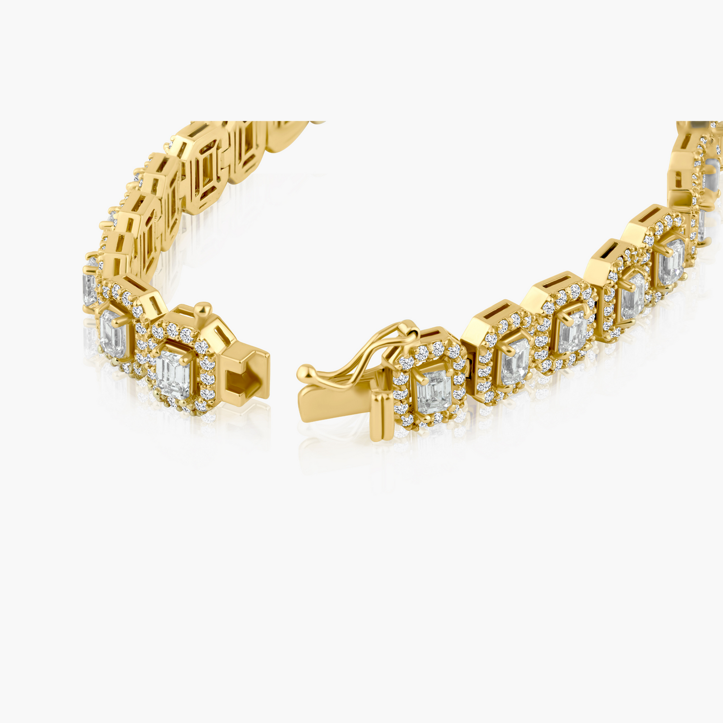 18K Yellow Gold Statement Bracelet-B-TD079EM-30BMC