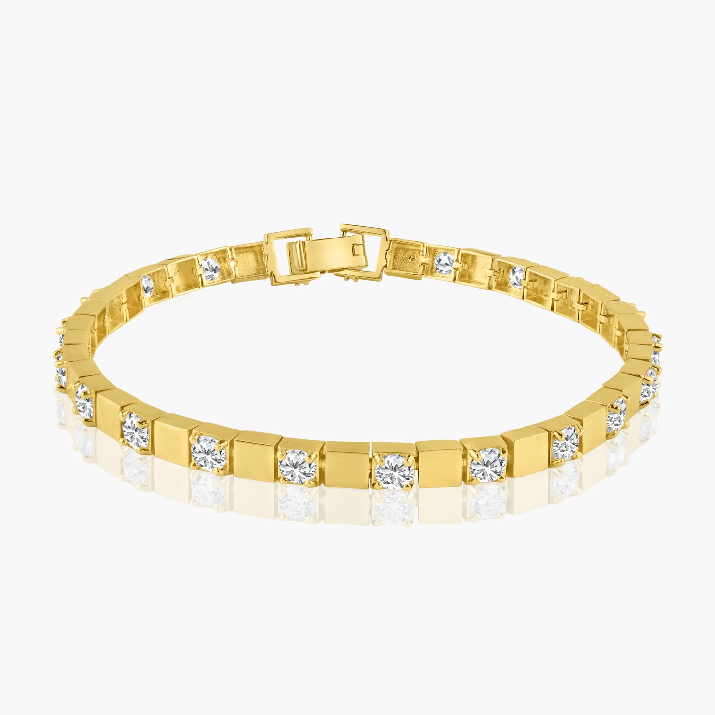 14K Yellow Gold Statement Bracelet-B00070RZ