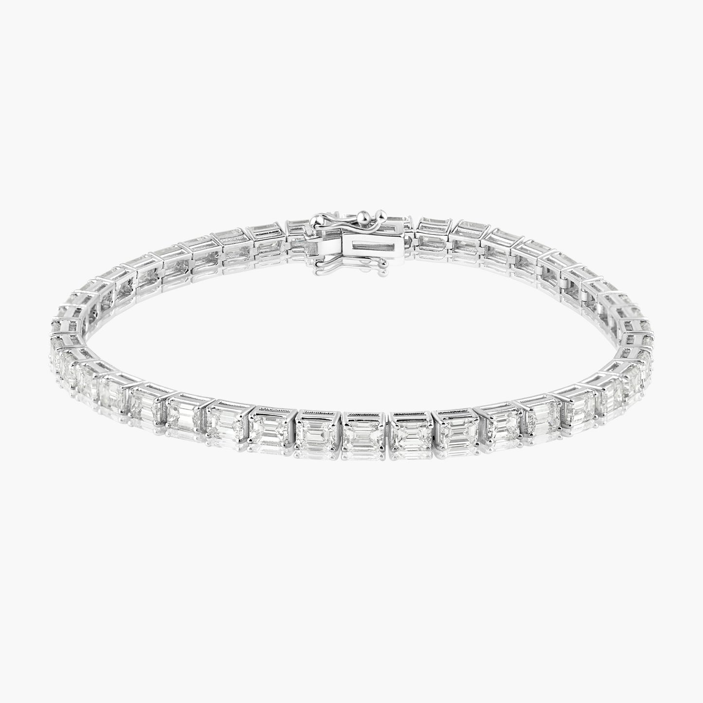 14K White Gold Tennis Bracelet - B004775BMC