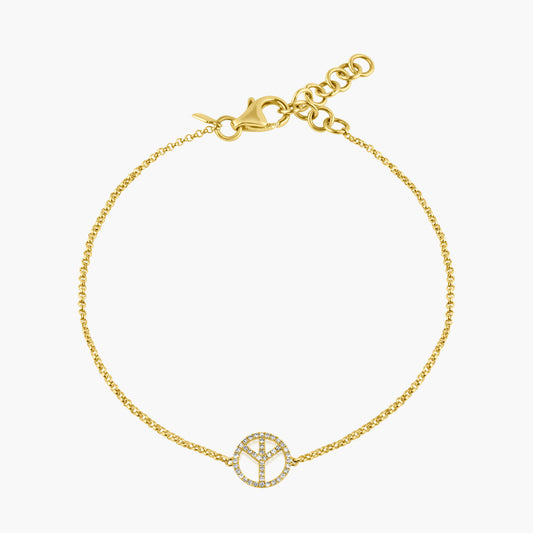 14K Yellow Gold Dainty Bracelet - B60124801-1