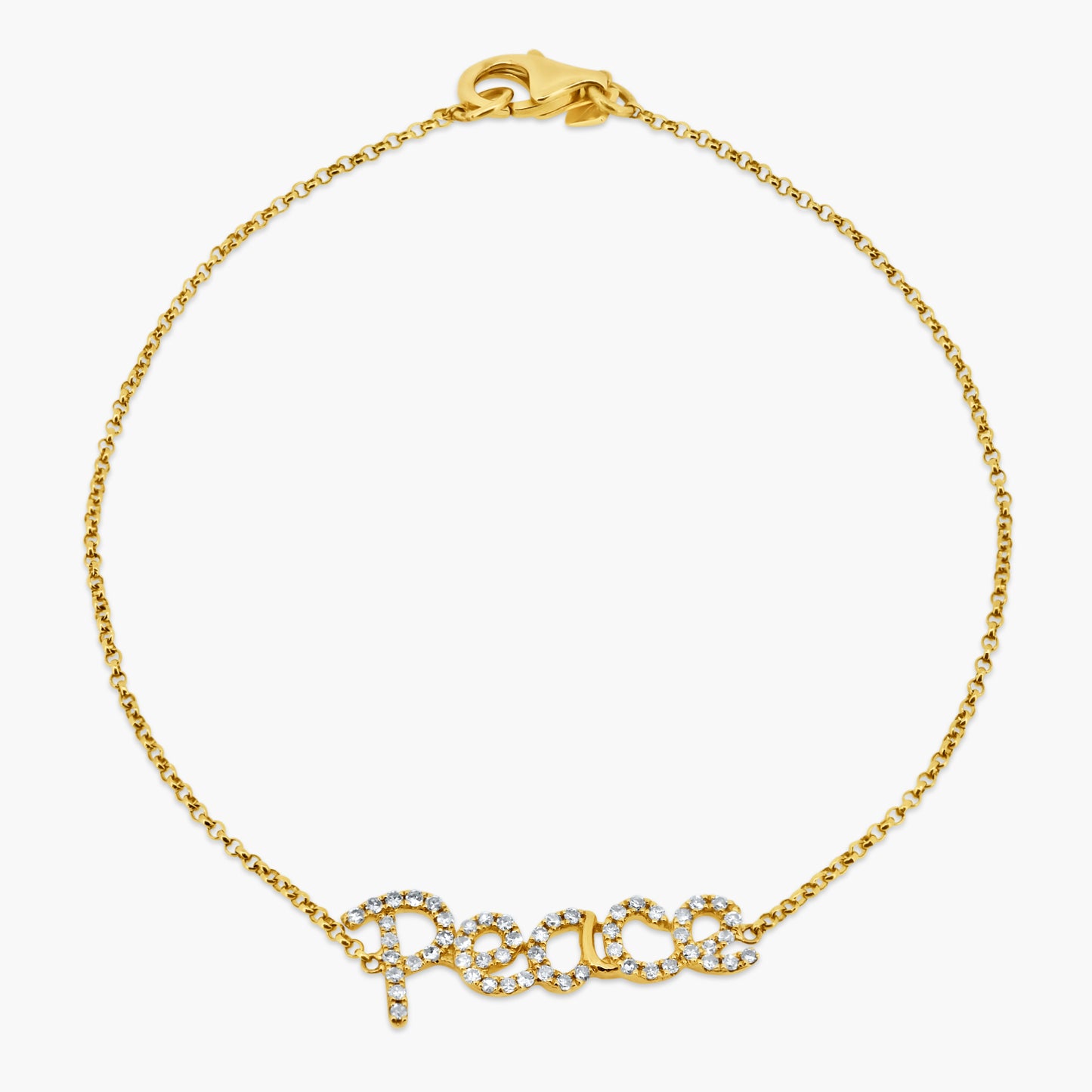 14K Yellow Gold Personalized Bracelet-B601507