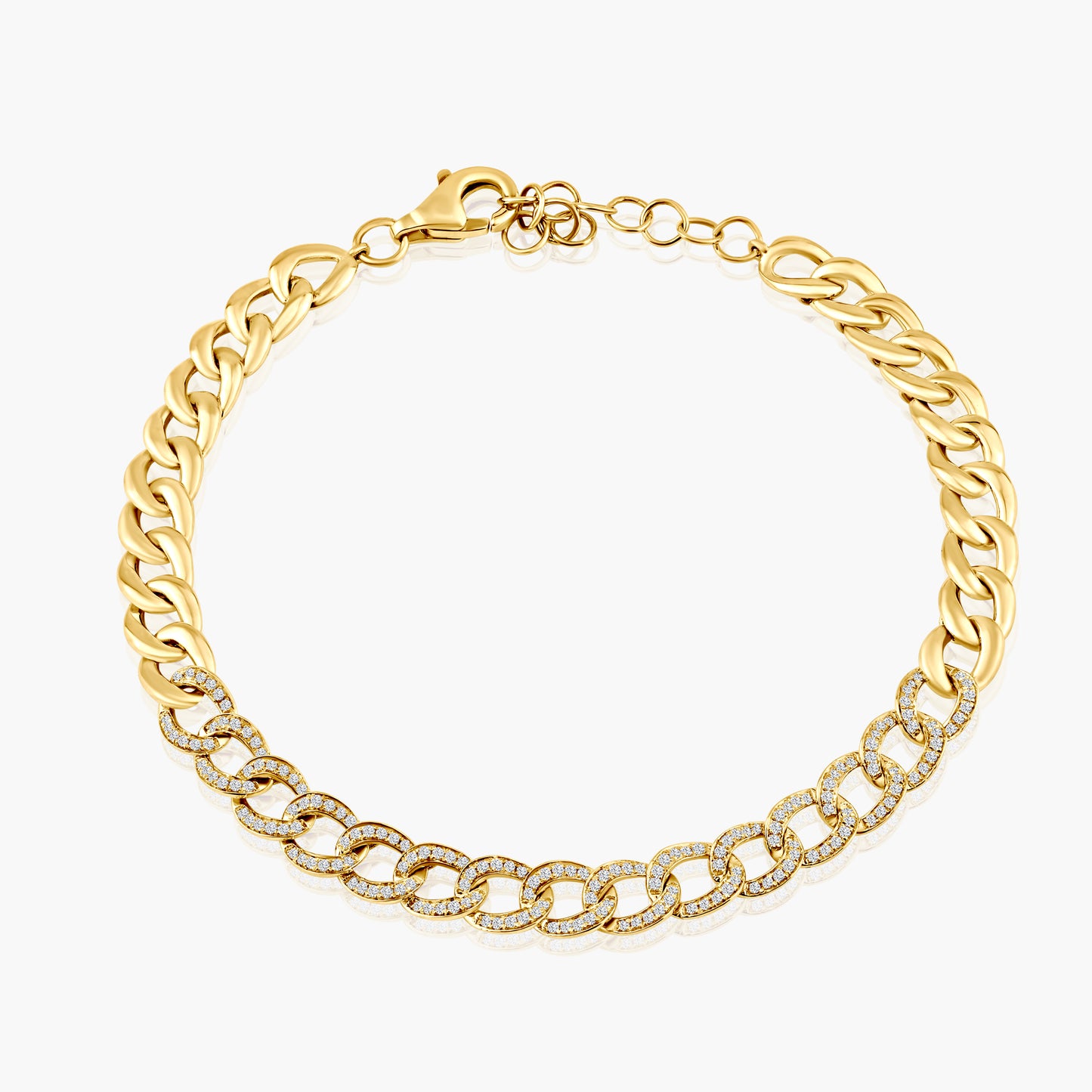 14K Yellow Gold Chain Link Bracelet-B60577701