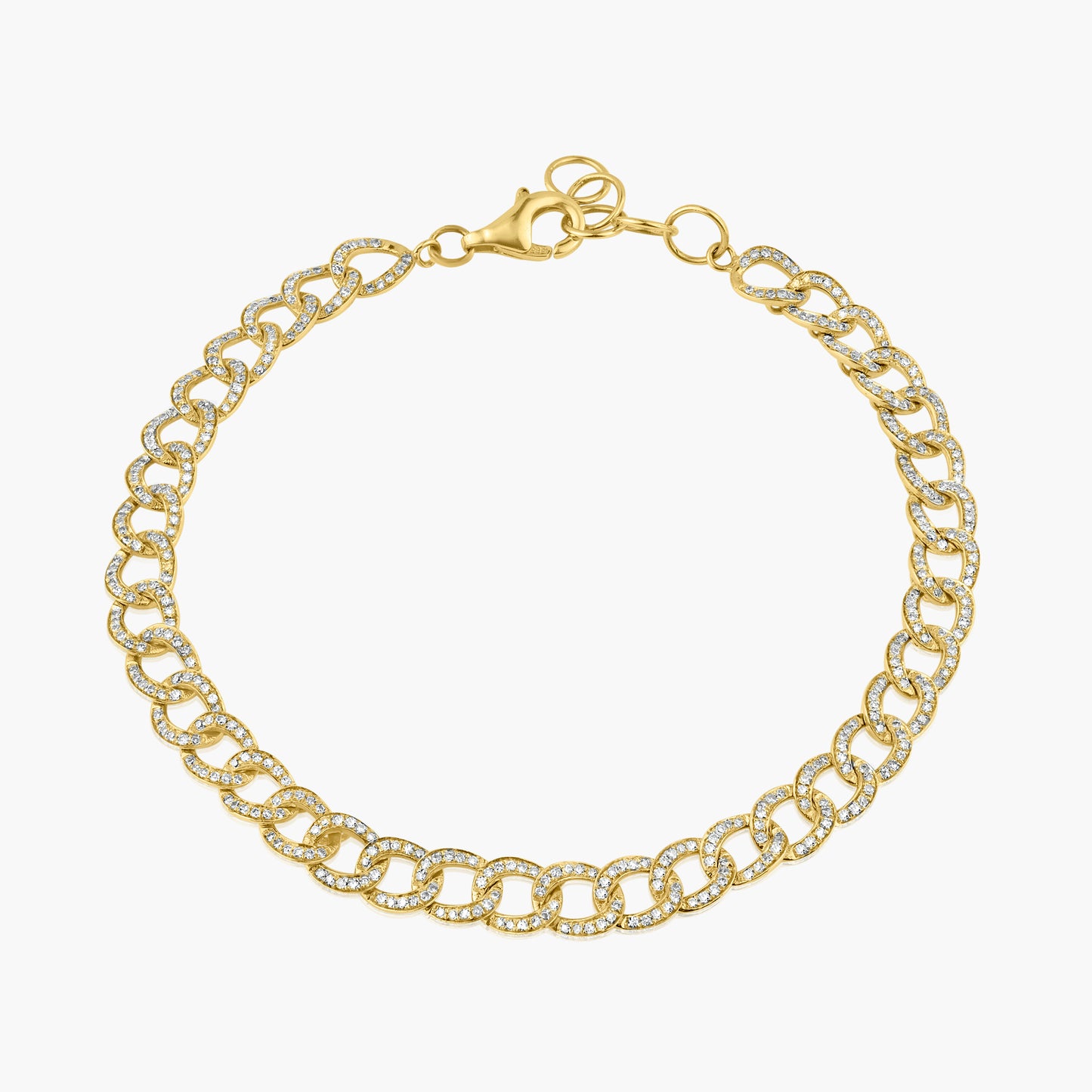 14K Yellow Gold Chain Link Bracelet-B60577702