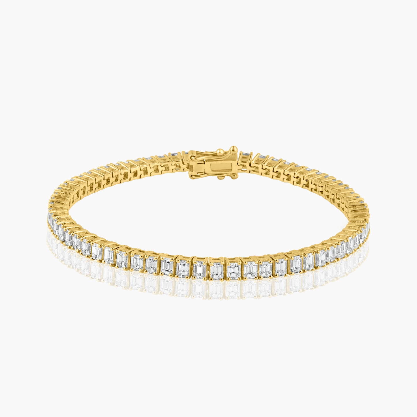 14K Yellow Gold Tennis Bracelet - B606100