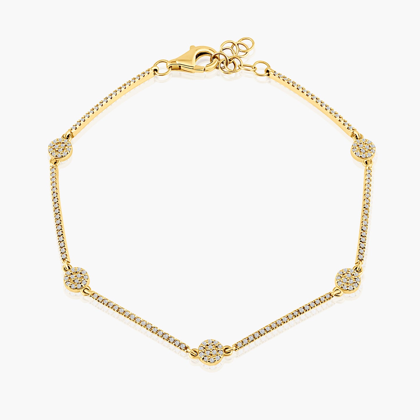 14K Yellow Gold Dainty Bracelet-B606329