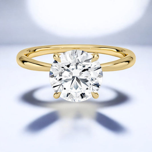 2mm Solitaire Lab Grown Diamond Engagement Ring - Effortless Charm with Lasting Appeal
