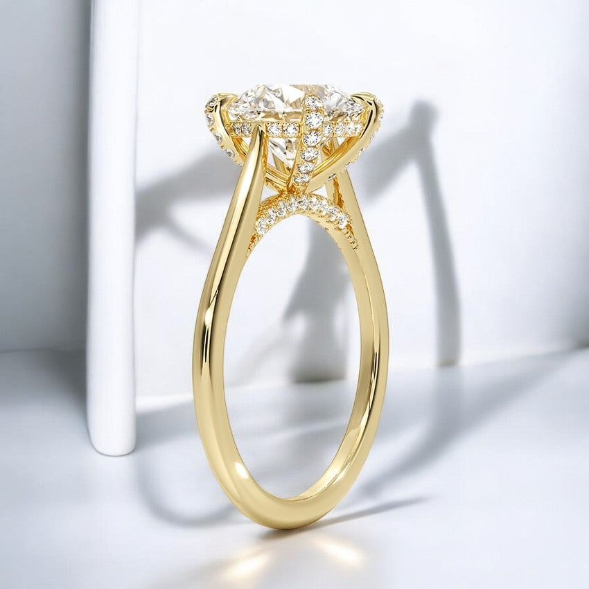 Adorned Lab Grown Diamond Engagement Ring – Refined and Luxurious Statement Piece