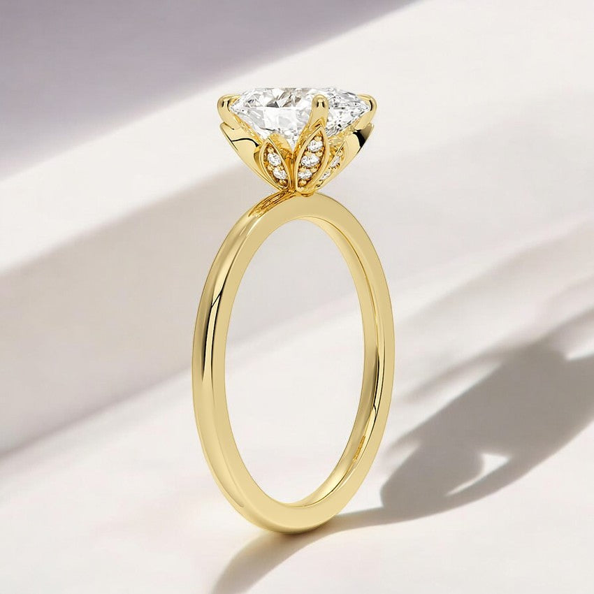 Petal Lab Grown Diamond Engagement Ring – Simple Yet Stunning in Every Detail