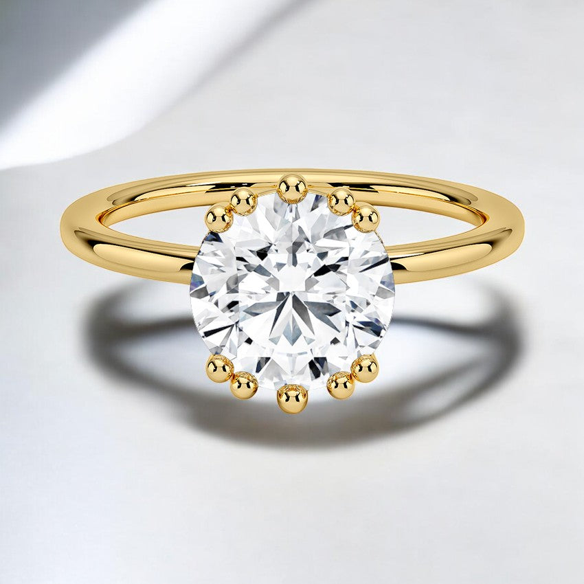 Hidden Halo Lab Grown Diamond Engagement Ring – A Symbol of Everlasting Love