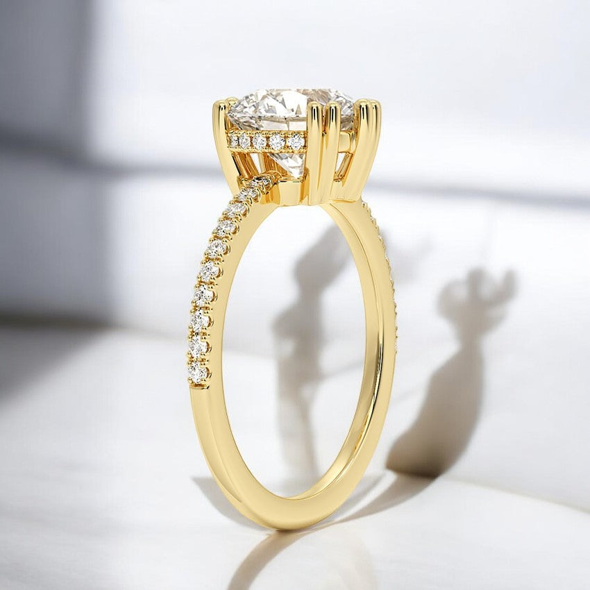 Hidden Halo Lab Grown Diamond Engagement Ring – A Masterpiece of Fine Craftsmanship