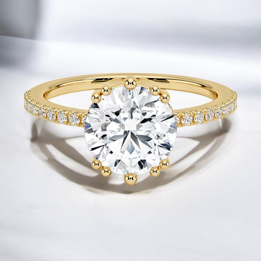 Hidden Halo Lab Grown Diamond Engagement Ring – A Masterpiece of Fine Craftsmanship