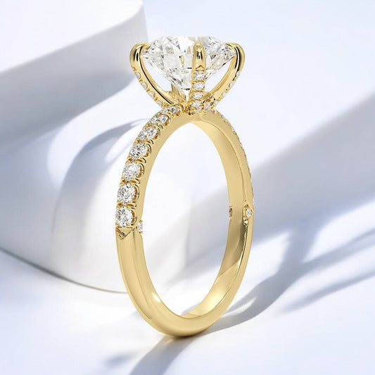 Lab Grown Diamond Engagement Ring – Bold and Timeless Elegance