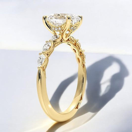 Pear Lab Grown Diamond Engagement Ring – Graceful and Understated Luxury