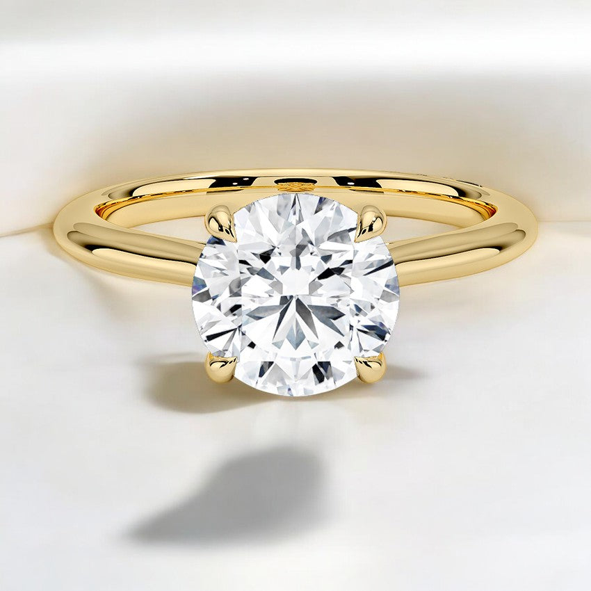 Petite Lab Grown Diamond Engagement Ring – Classic Design with a Contemporary Edge