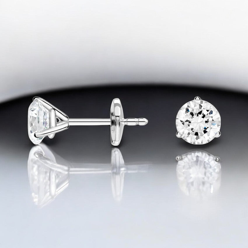 Perfect Martini Lab Diamond Stud Earrings
