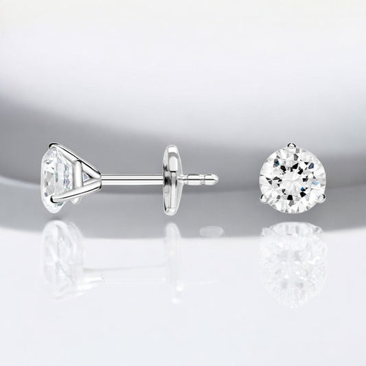Perfect Martini Diamond Stud Earrings