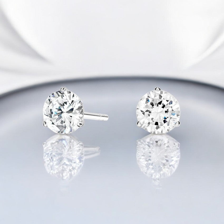 Perfect Martini Lab Diamond Stud Earrings