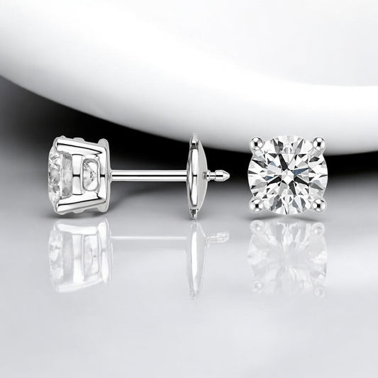 Perfect 4-Prong Diamond Stud Earrings