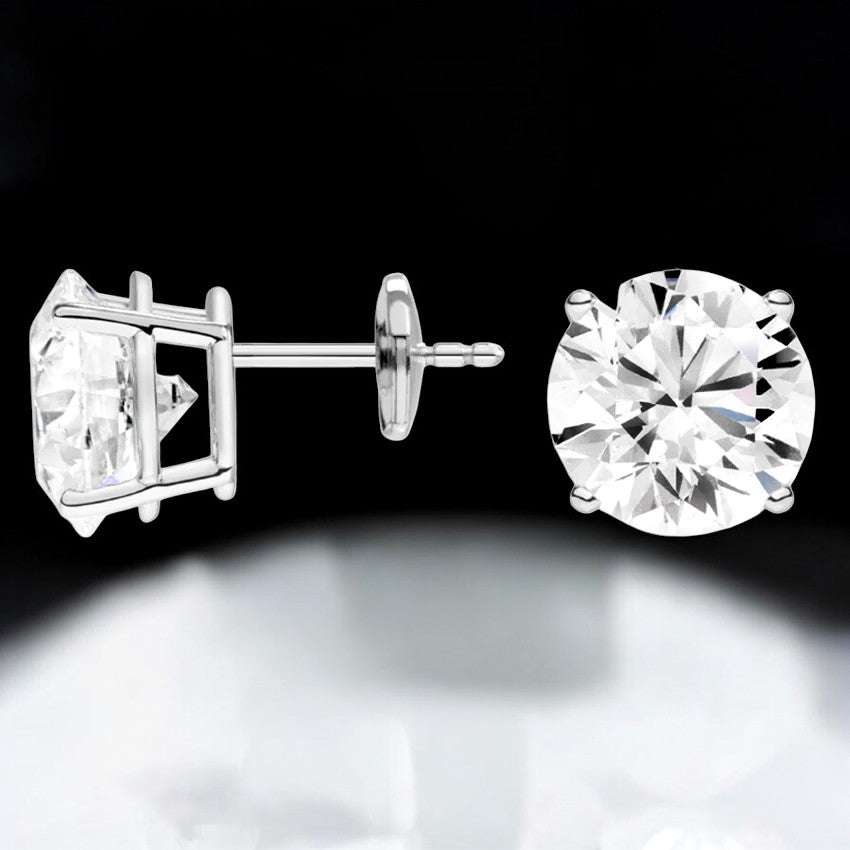 Certified Lab Grown Diamond Stud Earrings