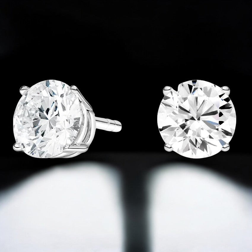 Certified Lab Grown Diamond Stud Earrings