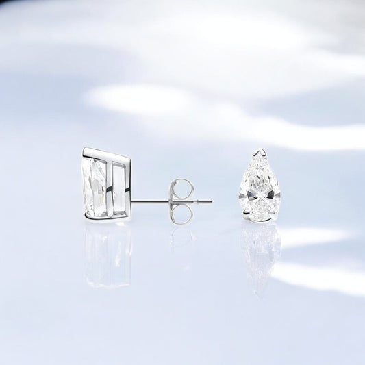 Pear Lab Grown Diamond Stud Earrings