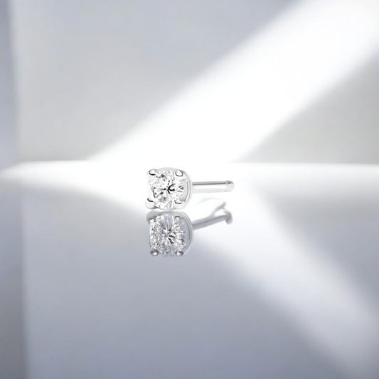 Single Diamond Stud Earring