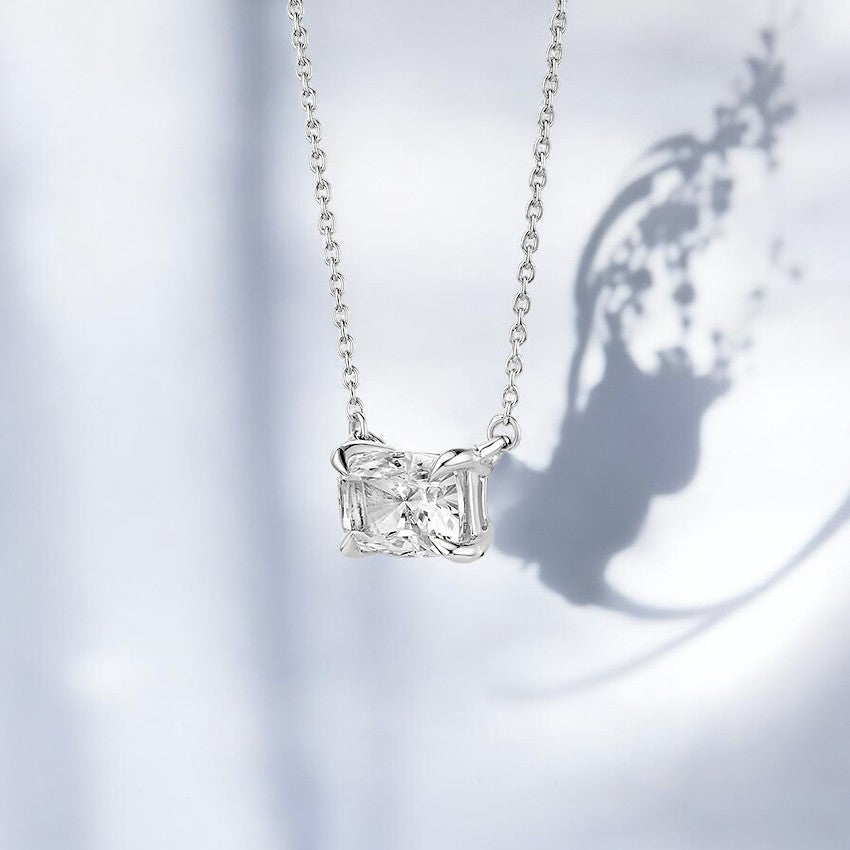 Horizontal Diamond Pendant