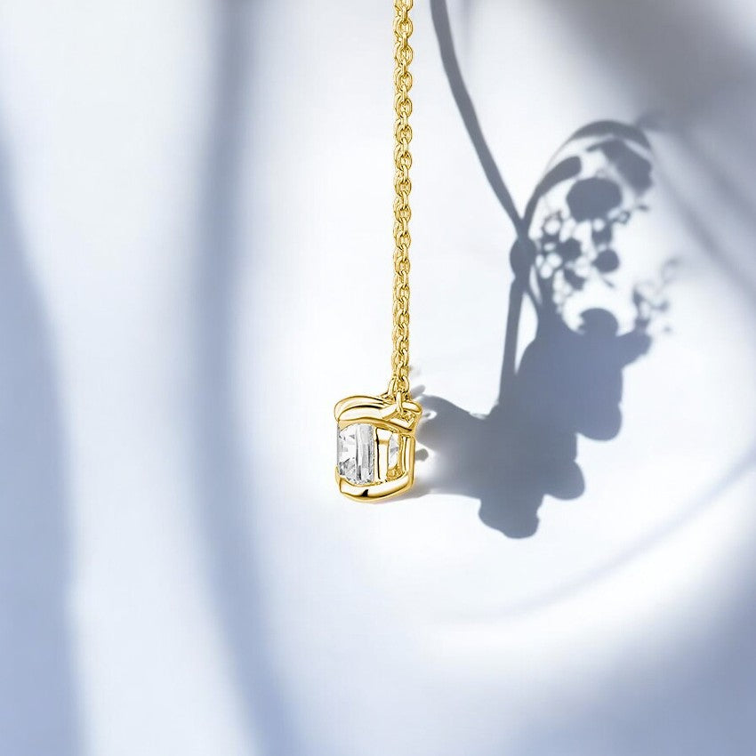 Horizontal Diamond Pendant