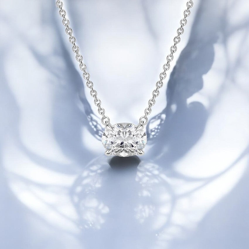 Horizontal Diamond Pendant