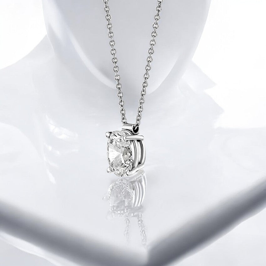 Floating Solitaire Pendant