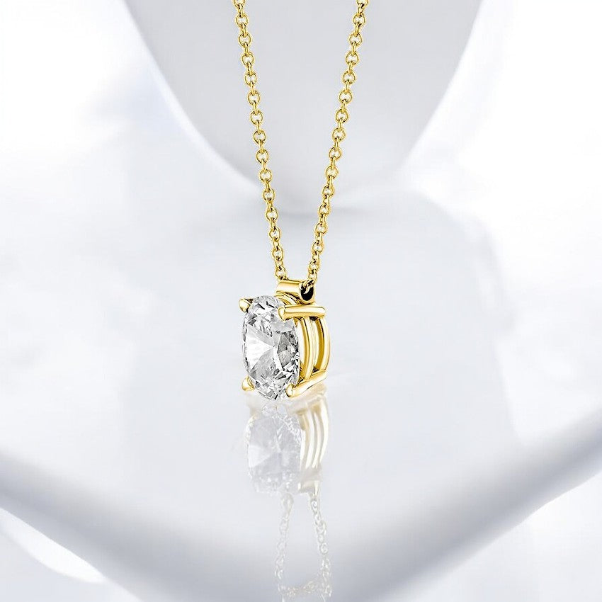 Floating Solitaire Pendant