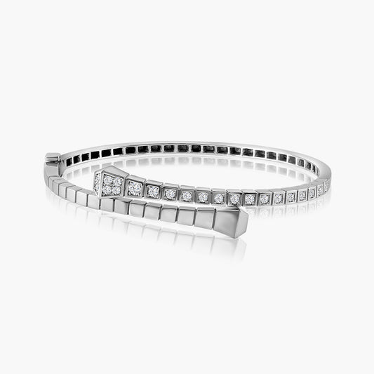 14K White Gold Wrap Bangle-BG-JN-2282BMC