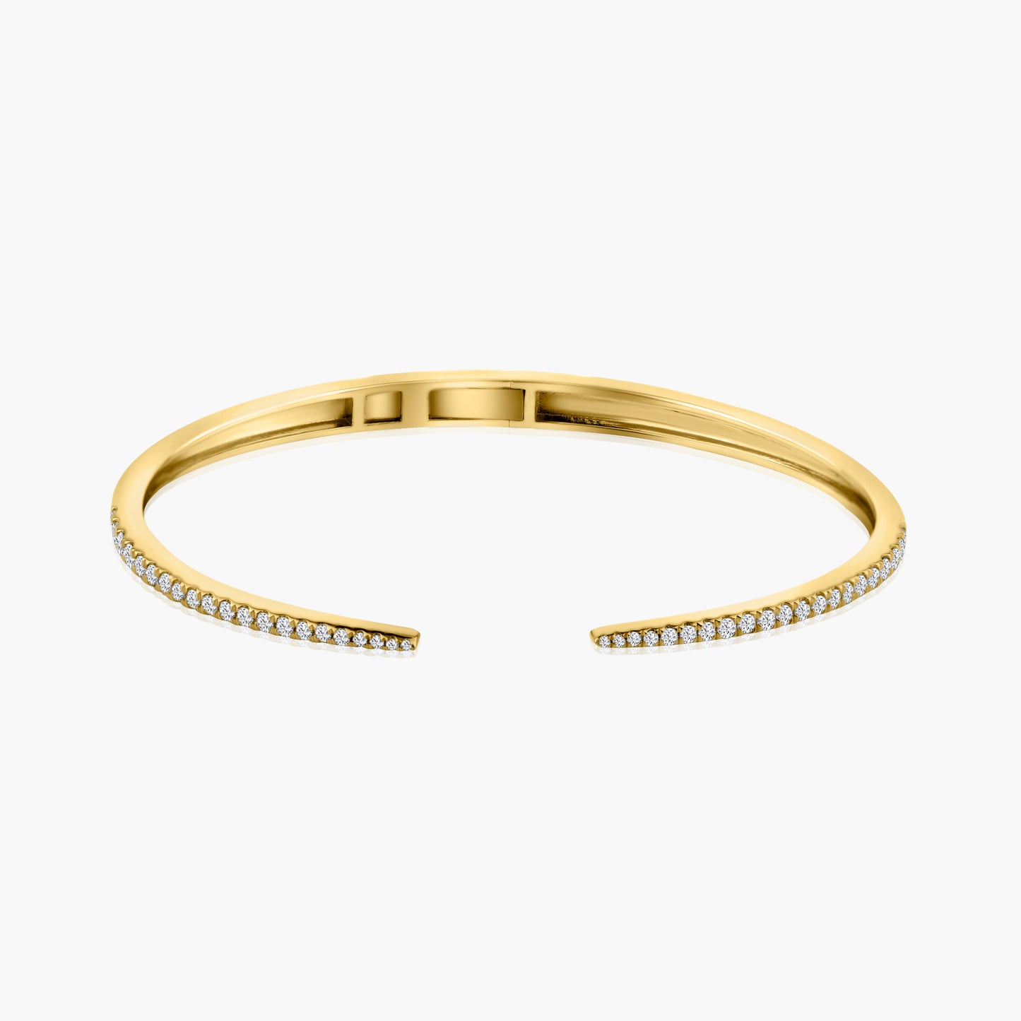 14K Yellow Gold Cuff Bangle-BG00001