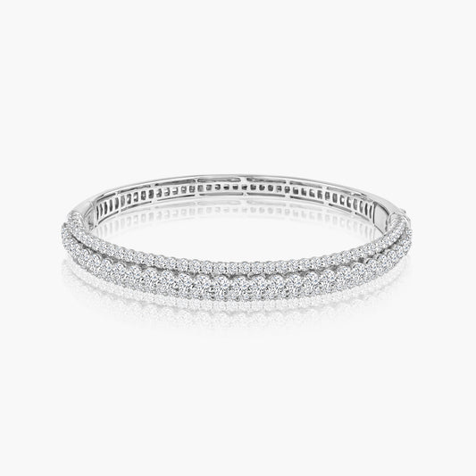 14K White Gold Statement Bangle-BG120123LA01