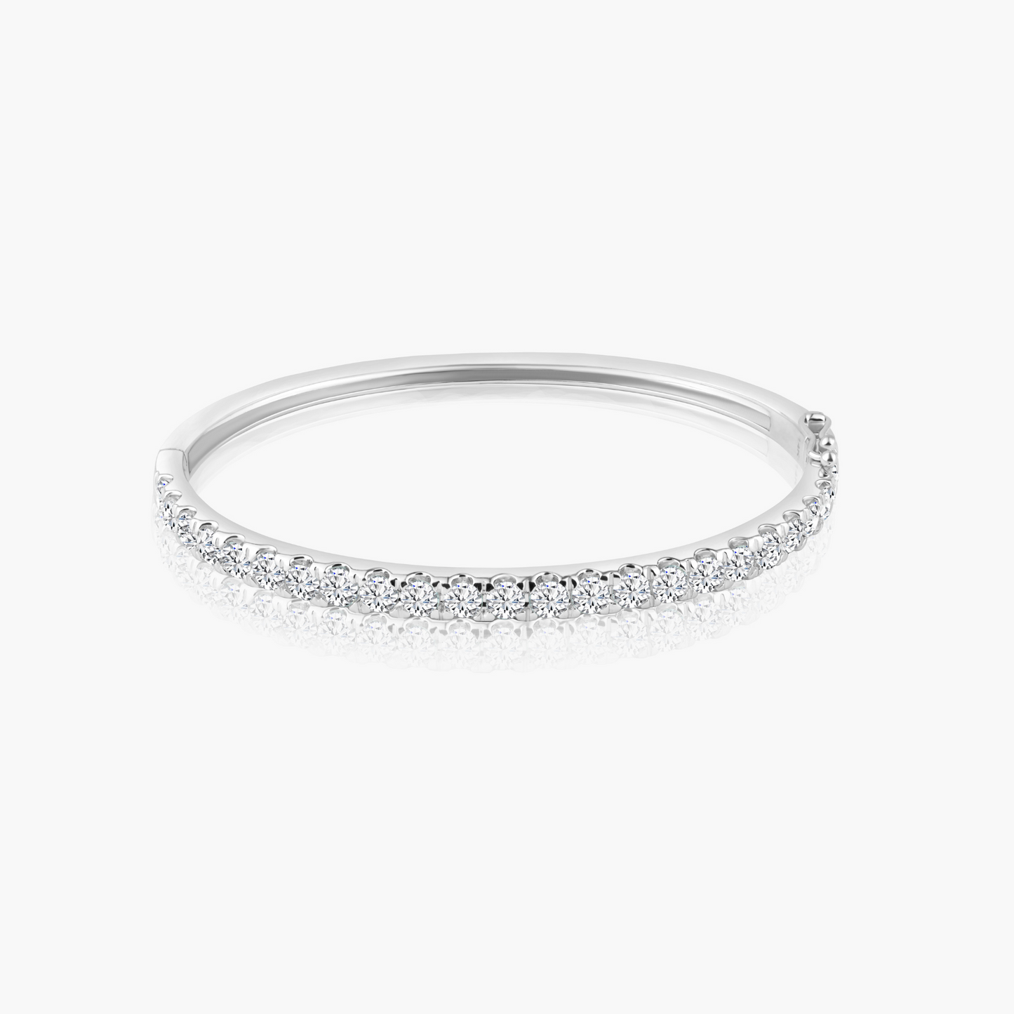 14K White Gold Statement Bangle-BG60464503