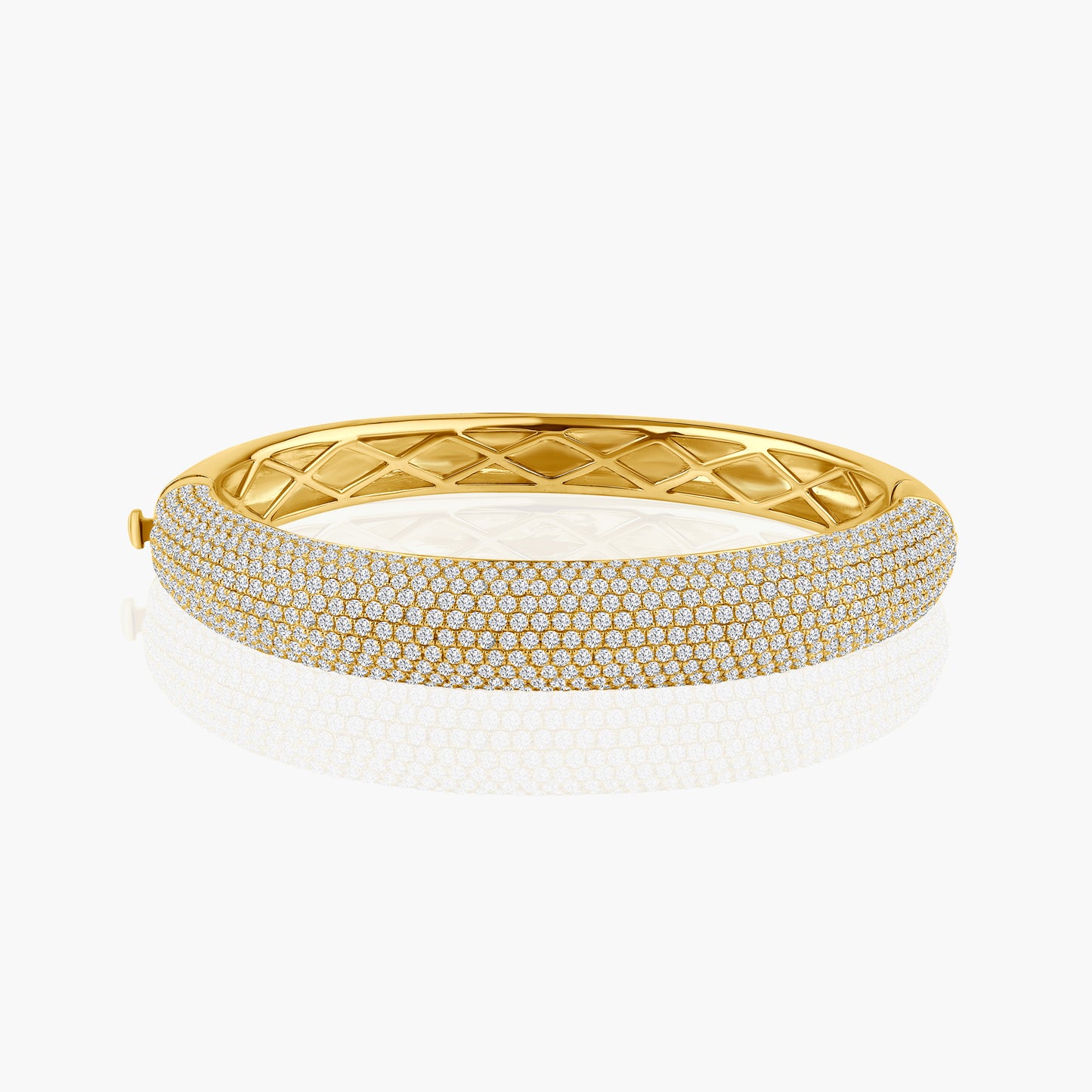 18K Yellow Gold Statement Bangle-BG6158LM05