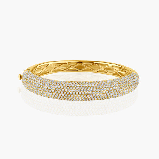 18K Yellow Gold Statement Bangle-BG6158LM05