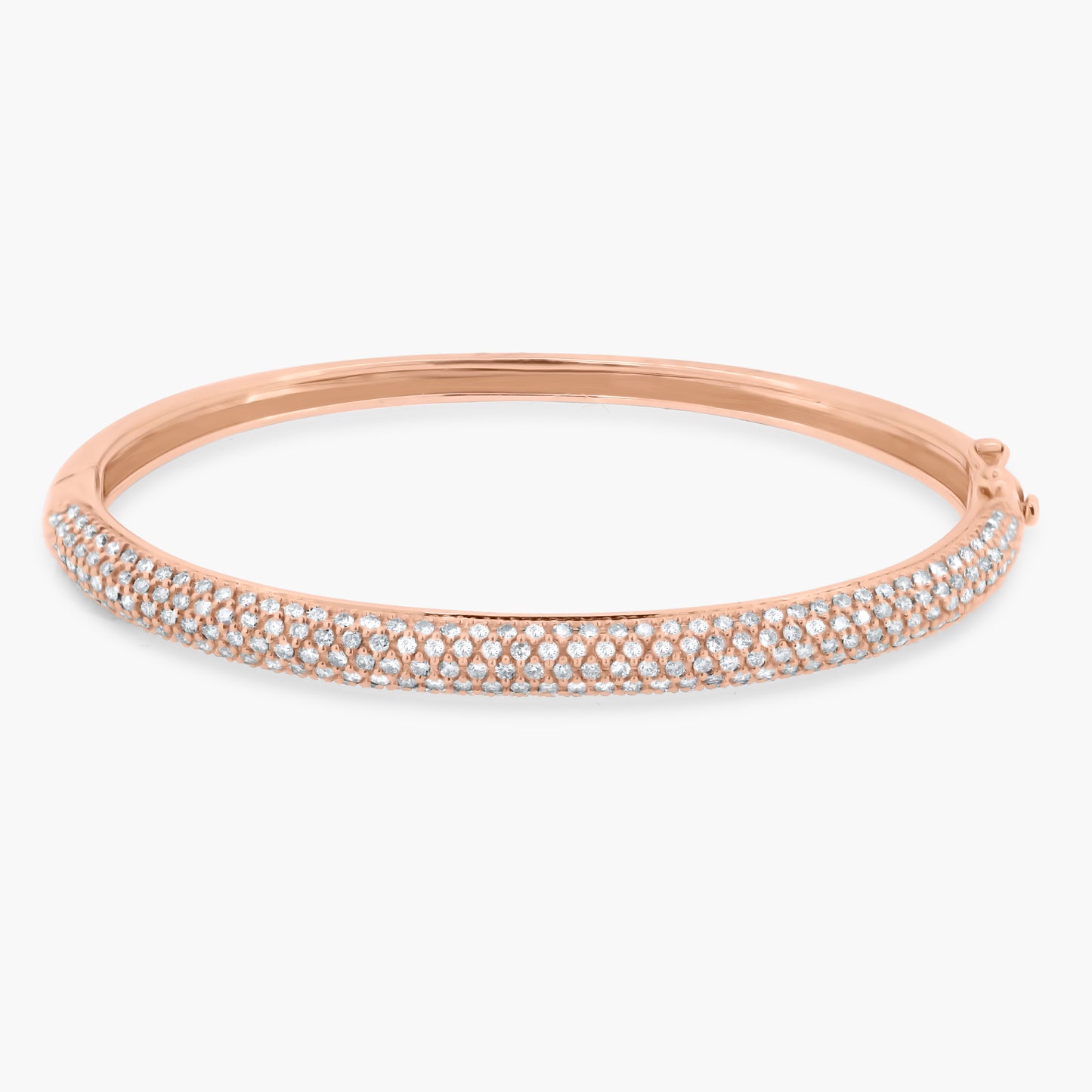 14K Rose Gold Pave Diamond Statement Bangle-BG6158U03