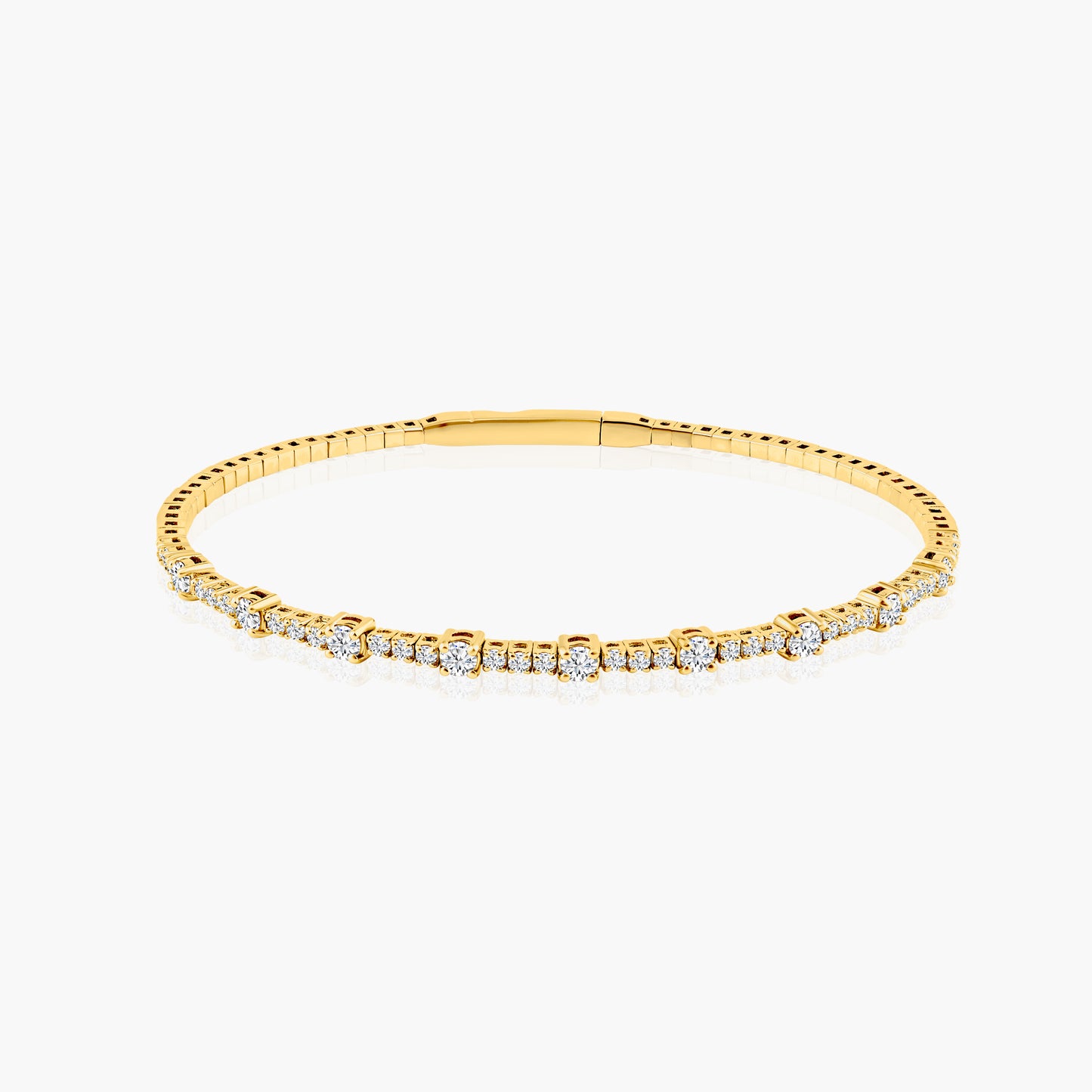 14K Yellow Gold Fashion Bangle-BGMJ4026-1.7-3.0MF