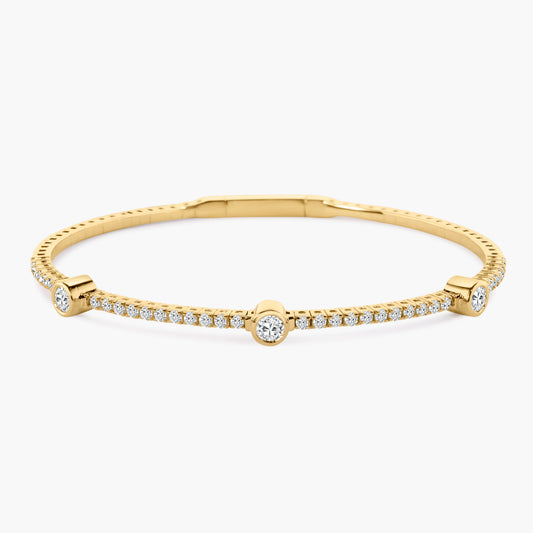 14K Yellow Gold Fashion Bangle-BGMJ4026-1.7FBRMC