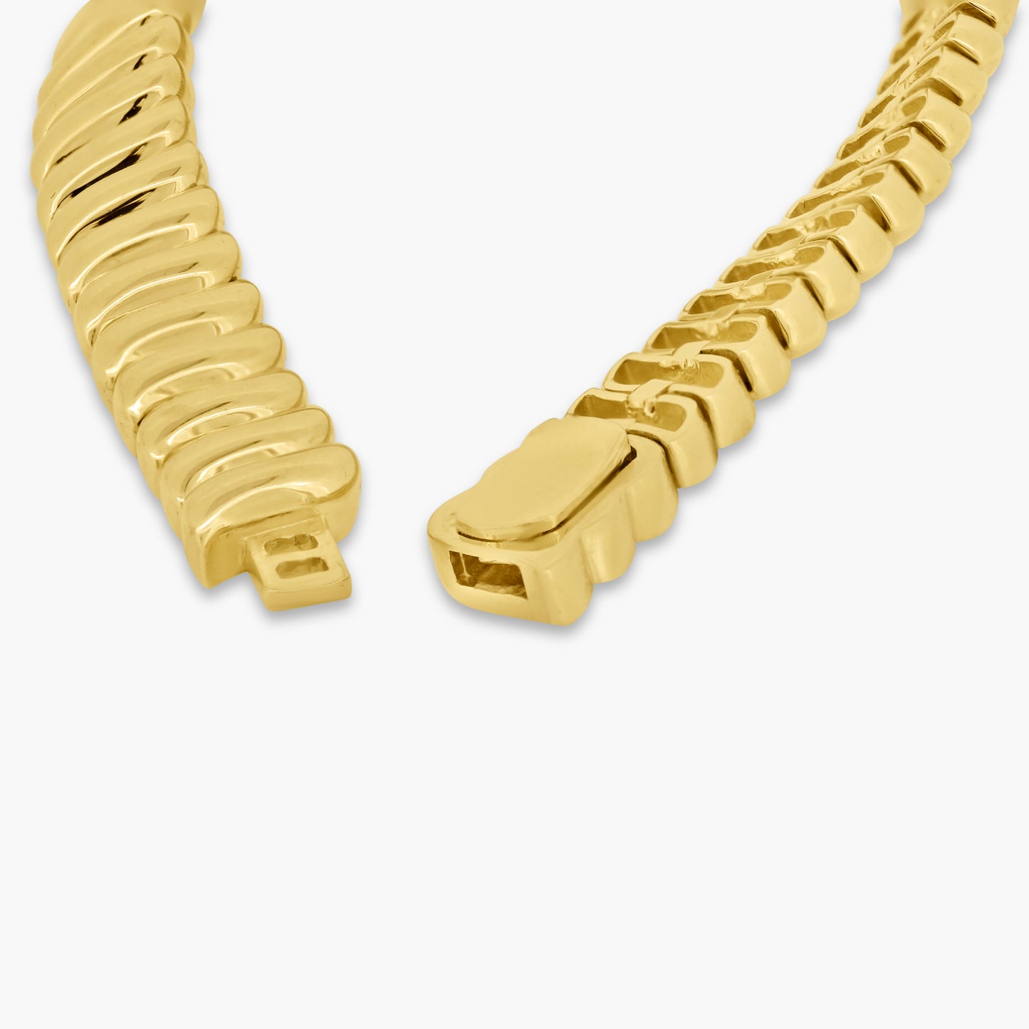 14K Yellow Gold Statement Bracelet-BKLB001KJ