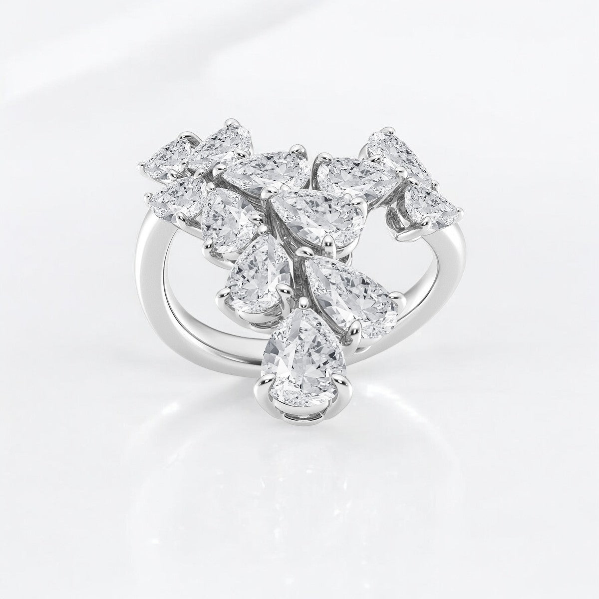 Pear Lab Grown Diamond Fashion Band