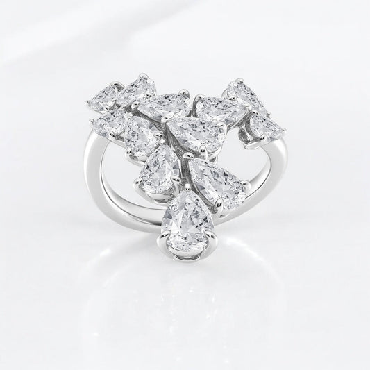 Pear Lab Grown Diamond Fashion Band