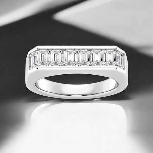 Emerald Lab Grown Diamond Fashion Band