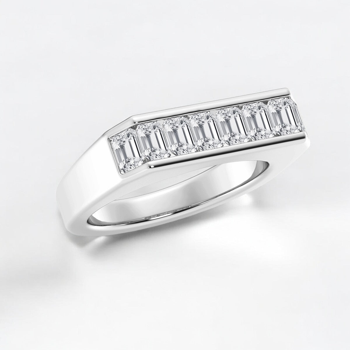 Emerald Lab Grown Diamond Fashion Band