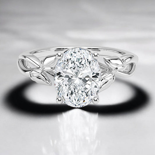 Solitaire Lab Grown Diamond Engagement Ring - A Timeless Masterpiece for Your Love Story