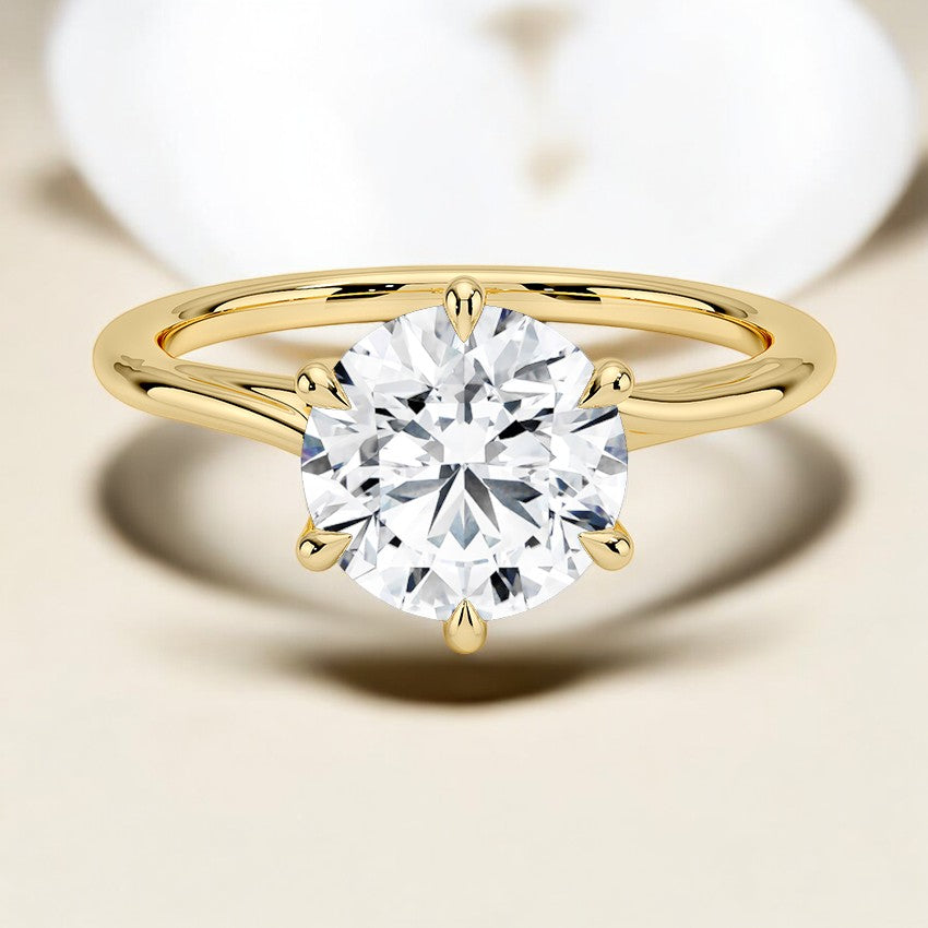 Twist Solitaire Engagement Ring - Elegantly Modern, Eternally Beautiful